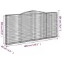 Cestas de gaviones 10 uds forma de arco hierro 400x30x180/200cm by , Pots and planters - Ref: Foro24-3146926, Price: 2,00 €, ...