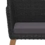 Juego de comedor de jardín 7 piezas con cojines negro de , Conjuntos de jardín - Ref: Foro24-3156719, Precio: 756,42 €, Descu...