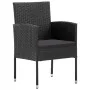 Set de muebles jardín 5 pzas con cojines ratán sintético negro by , Garden sets - Ref: Foro24-3156786, Price: 390,13 €, Disco...