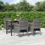 Juego de comedor para jardín 5 piezas con cojines gris y negro von , Gartensets - Ref: Foro24-3156636, Preis: 397,06 €, Rabat...
