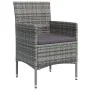 Juego de comedor para jardín 5 piezas con cojines gris y negro von , Gartensets - Ref: Foro24-3156620, Preis: 408,97 €, Rabat...