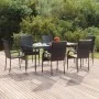 Juego de comedor de jardín 7 piezas ratán sintético negro by , Garden sets - Ref: Foro24-3156669, Price: 461,45 €, Discount: %