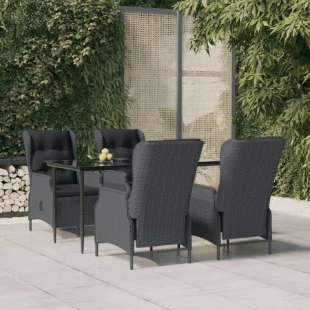 Set de comedor para jardín 5 piezas ratán sintético gris oscuro by , Garden sets - Ref: Foro24-3156802, Price: 1,00 €, Discou...
