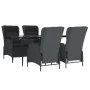 Set de comedor para jardín 5 piezas ratán sintético gris oscuro by , Garden sets - Ref: Foro24-3156802, Price: 1,00 €, Discou...