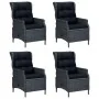 Set de comedor para jardín 5 piezas ratán sintético gris oscuro by , Garden sets - Ref: Foro24-3156802, Price: 1,00 €, Discou...