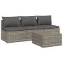 Set de muebles de jardín 4 pzas y cojines ratán sintético gris von , Gartensets - Ref: Foro24-3157368, Preis: 354,89 €, Rabat...
