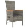 Set comedor de jardín 5 piezas con cojines ratán sintético gris von , Gartensets - Ref: Foro24-3157548, Preis: 545,09 €, Raba...