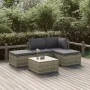Set de muebles de jardín 5 pzas y cojines ratán sintético gris von , Gartensets - Ref: Foro24-3157316, Preis: 423,79 €, Rabat...