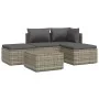 Set de muebles de jardín 5 pzas y cojines ratán sintético gris von , Gartensets - Ref: Foro24-3157316, Preis: 423,79 €, Rabat...