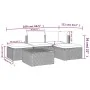 Set de muebles de jardín 5 pzas y cojines ratán sintético gris von , Gartensets - Ref: Foro24-3157316, Preis: 423,79 €, Rabat...