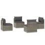 Sofás centrales de jardín 4 uds ratán PE gris 57x57x56 cm von , Gartensets - Ref: Foro24-3157503, Preis: 348,24 €, Rabatt: %