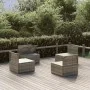 Sofás centrales de jardín 4 uds ratán PE gris 57x57x56 cm von , Gartensets - Ref: Foro24-3157503, Preis: 348,24 €, Rabatt: %