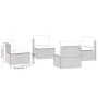 Sofás centrales de jardín 4 uds ratán PE gris 57x57x56 cm von , Gartensets - Ref: Foro24-3157503, Preis: 348,24 €, Rabatt: %