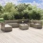 Set de muebles de jardín 9 pzas y cojines ratán sintético gris by , Garden sets - Ref: Foro24-3157382, Price: 832,89 €, Disco...