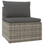 Set de muebles de jardín 9 pzas y cojines ratán sintético gris by , Garden sets - Ref: Foro24-3157382, Price: 832,89 €, Disco...