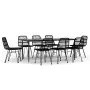 Juego de comedor de jardín 9 piezas ratán sintético negro von , Gartensets - Ref: Foro24-3157886, Preis: 791,36 €, Rabatt: %