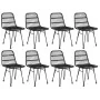 Juego de comedor de jardín 9 piezas ratán sintético negro von , Gartensets - Ref: Foro24-3157886, Preis: 791,36 €, Rabatt: %