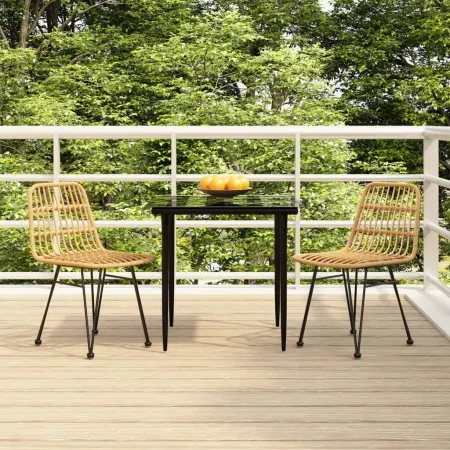 Juego de comedor de jardín 3 piezas ratán sintético by , Garden sets - Ref: Foro24-3157873, Price: 257,04 €, Discount: %