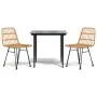 Juego de comedor de jardín 3 piezas ratán sintético by , Garden sets - Ref: Foro24-3157873, Price: 257,04 €, Discount: %
