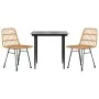 Juego de comedor de jardín 3 piezas ratán sintético by , Garden sets - Ref: Foro24-3157873, Price: 257,04 €, Discount: %