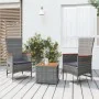 Juego muebles jardín 3 pzas madera acacia ratán sintético gris by , Garden sets - Ref: Foro24-3157653, Price: 324,29 €, Disco...
