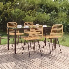 Juego de comedor de jardín 5 piezas ratán sintético de , Conjuntos de jardín - Ref: Foro24-3157890, Precio: 446,08 €, Descuen...
