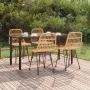 Juego de comedor de jardín 5 piezas ratán sintético von , Gartensets - Ref: Foro24-3157890, Preis: 423,61 €, Rabatt: %