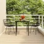 Juego de comedor de jardín 3 piezas ratán sintético negro de , Conjuntos de jardín - Ref: Foro24-3157852, Precio: 233,63 €, D...
