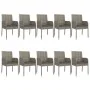 Set comedor jardín 11 pzas y cojines ratán sintético negro gris by , Garden sets - Ref: Foro24-3185154, Price: 635,89 €, Disc...