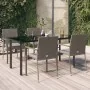Set comedor jardín 5 pzas y cojines ratán sintético negro gris by , Garden sets - Ref: Foro24-3185140, Price: 379,04 €, Disco...