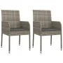 Set comedor jardín 3 pzas y cojines ratán sintético negro gris von , Gartensets - Ref: Foro24-3185149, Preis: 188,05 €, Rabat...