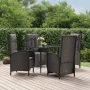 Set de muebles jardín 5 pzas con cojines ratán sintético negro von , Gartensets - Ref: Foro24-3185175, Preis: 671,01 €, Rabat...