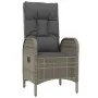 Set comedor jardín 7 pzas y cojines ratán sintético negro gris by , Garden sets - Ref: Foro24-3185182, Price: 1,00 €, Discoun...