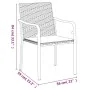 Juego comedor jardín 5 piezas y cojines ratán sintético y acero by , Garden sets - Ref: Foro24-3186943, Price: 325,03 €, Disc...