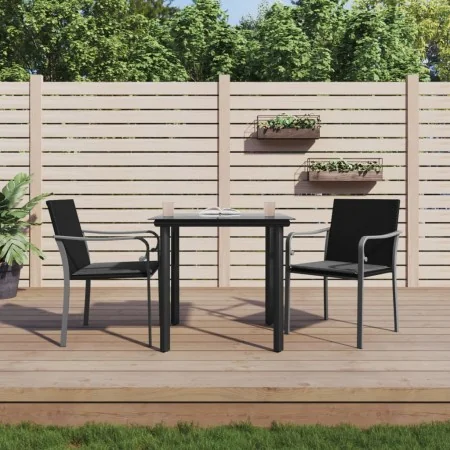 Juego comedor jardín 3 piezas y cojines ratán sintético y acero von , Gartensets - Ref: Foro24-3186955, Preis: 193,31 €, Raba...