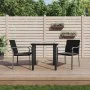 Juego comedor jardín 3 piezas y cojines ratán sintético y acero von , Gartensets - Ref: Foro24-3186955, Preis: 193,31 €, Raba...