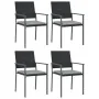 Juego comedor jardín 5 piezas y cojines ratán sintético y acero by , Garden sets - Ref: Foro24-3187021, Price: 299,89 €, Disc...