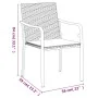 Juego comedor jardín 7 piezas y cojines ratán sintético y acero de , Conjuntos de jardín - Ref: Foro24-3186962, Precio: 406,1...