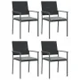 Juego comedor jardín 5 piezas y cojines ratán sintético y acero by , Garden sets - Ref: Foro24-3187009, Price: 318,99 €, Disc...