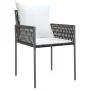Juego comedor jardín 7 piezas y cojines ratán sintético y acero von , Gartensets - Ref: Foro24-3187054, Preis: 556,49 €, Raba...