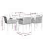 Juego comedor jardín 7 piezas y cojines ratán sintético y acero von , Gartensets - Ref: Foro24-3187054, Preis: 556,49 €, Raba...