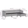 Set de muebles de jardín 4 pzas y cojines ratán sintético gris de , Conjuntos de jardín - Ref: Foro24-3187269, Precio: 350,54...
