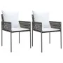 Juego comedor jardín 3 piezas y cojines ratán sintético y acero de , Conjuntos de jardín - Ref: Foro24-3187049, Precio: 256,1...