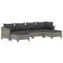 Set de muebles de jardín 6 pzas y cojines ratán sintético gris by , Garden sets - Ref: Foro24-3187295, Price: 507,66 €, Disco...