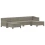 Set de muebles de jardín 6 pzas y cojines ratán sintético gris by , Garden sets - Ref: Foro24-3187295, Price: 507,66 €, Disco...