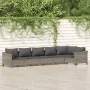 Set de muebles de jardín 6 pzas y cojines ratán sintético gris by , Garden sets - Ref: Foro24-3187276, Price: 456,96 €, Disco...