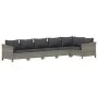 Set de muebles de jardín 6 pzas y cojines ratán sintético gris by , Garden sets - Ref: Foro24-3187276, Price: 456,96 €, Disco...