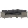 Set de muebles de jardín 6 pzas y cojines ratán sintético gris by , Garden sets - Ref: Foro24-3187276, Price: 456,96 €, Disco...