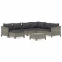 Set de muebles de jardín 8 pzas y cojines ratán sintético gris de , Conjuntos de jardín - Ref: Foro24-3187297, Precio: 616,41...
