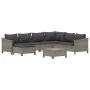 Set de muebles de jardín 8 pzas y cojines ratán sintético gris de , Conjuntos de jardín - Ref: Foro24-3187297, Precio: 616,41...